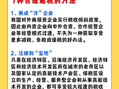 企业税务合规与成本优化，技术咨询避税攻略全解析